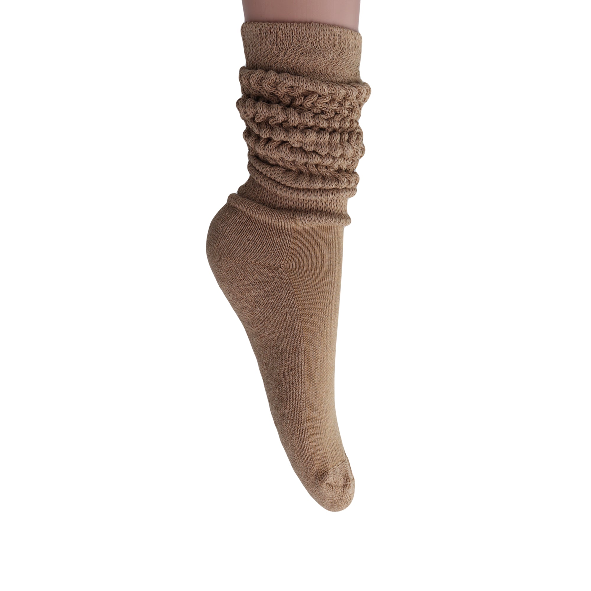Beige Slouch Socks