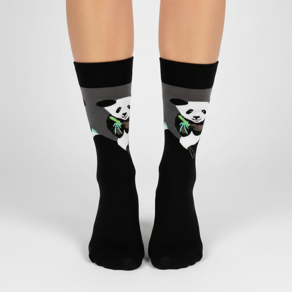 Panda Design Casual Crew Socks