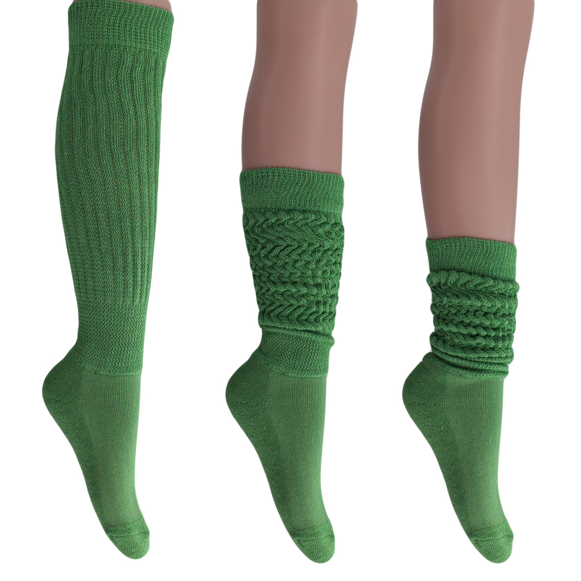 Green Slouch Socks