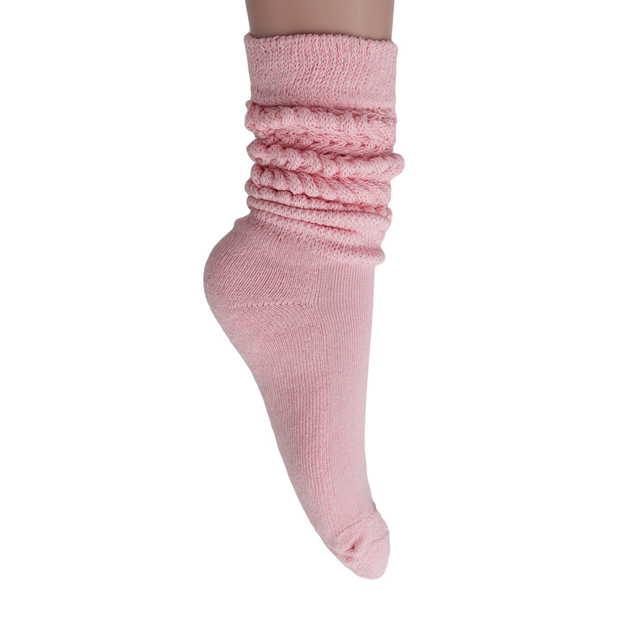 Pink Slouch Socks