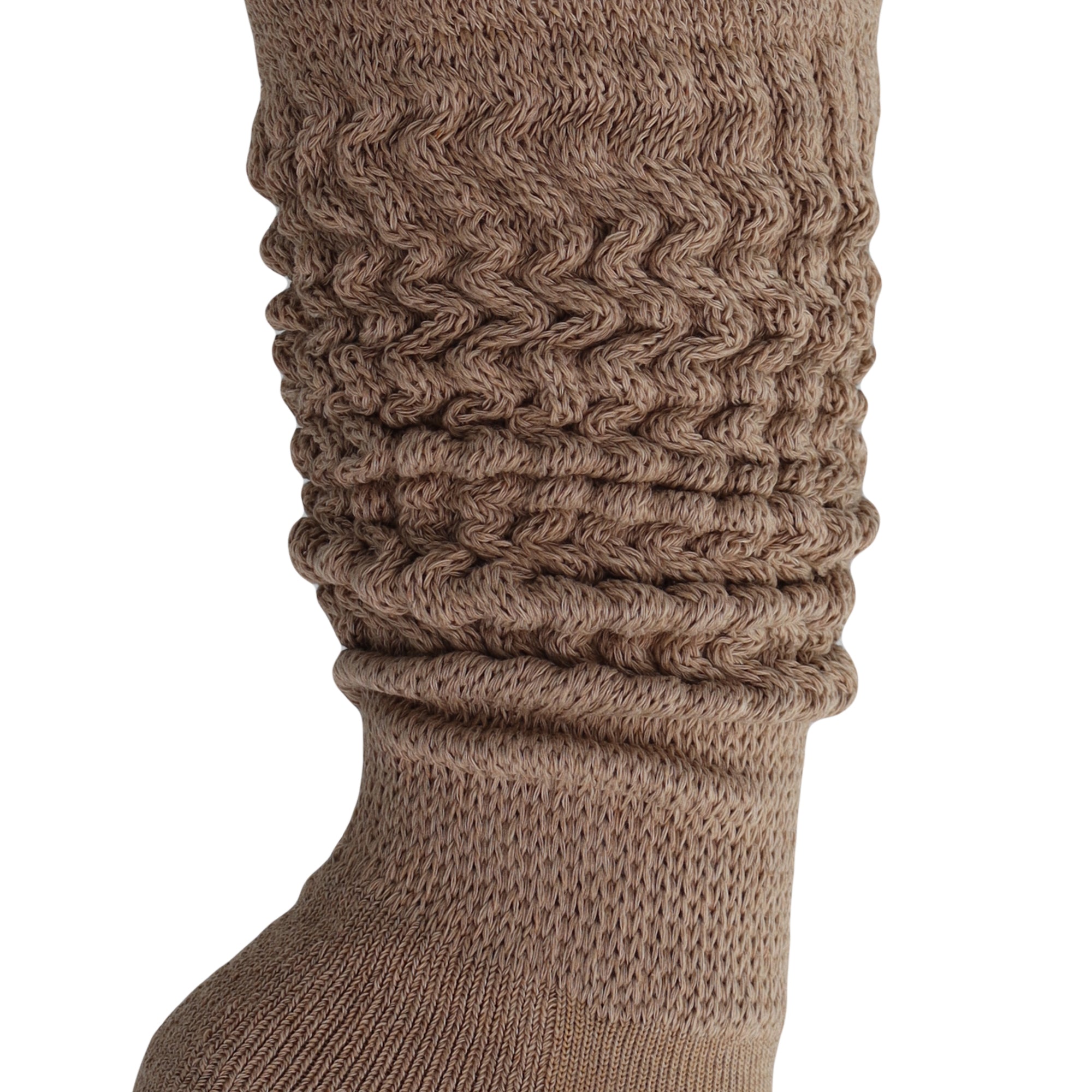 Beige Slouch Socks