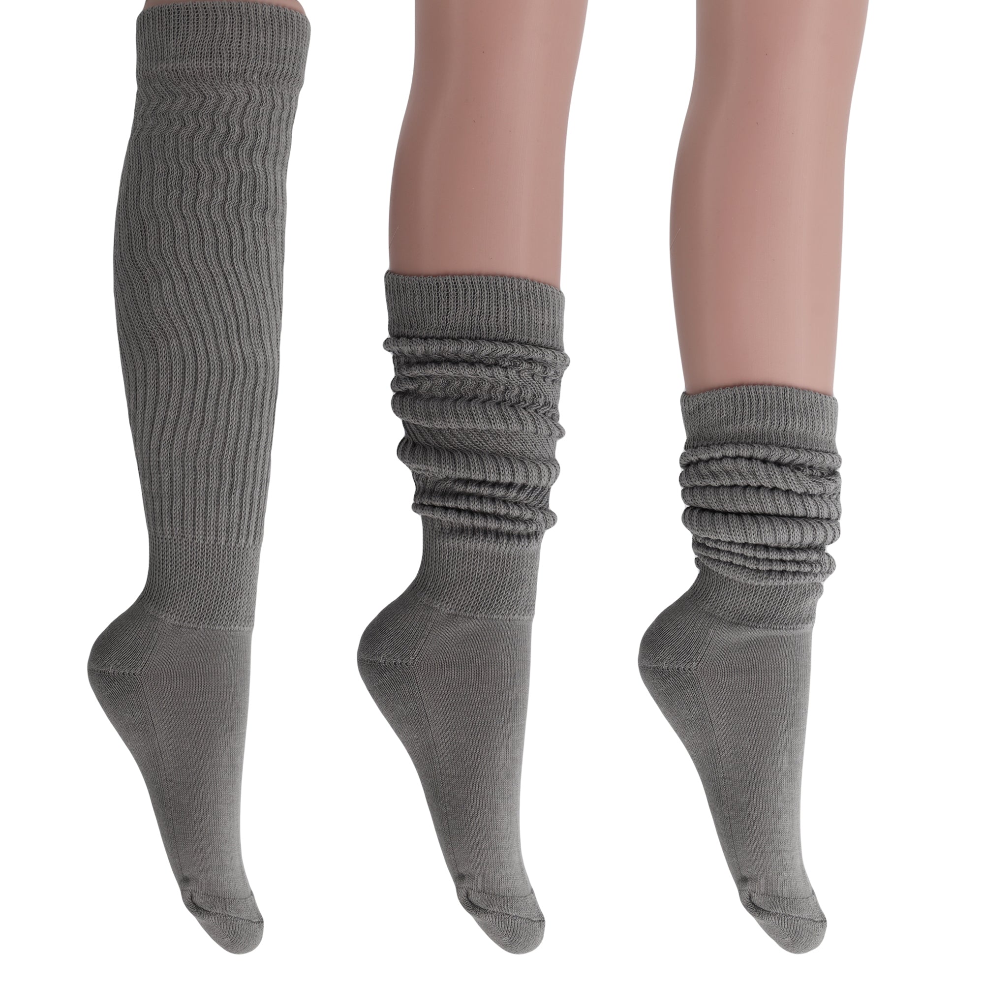 Gray Slouch Socks