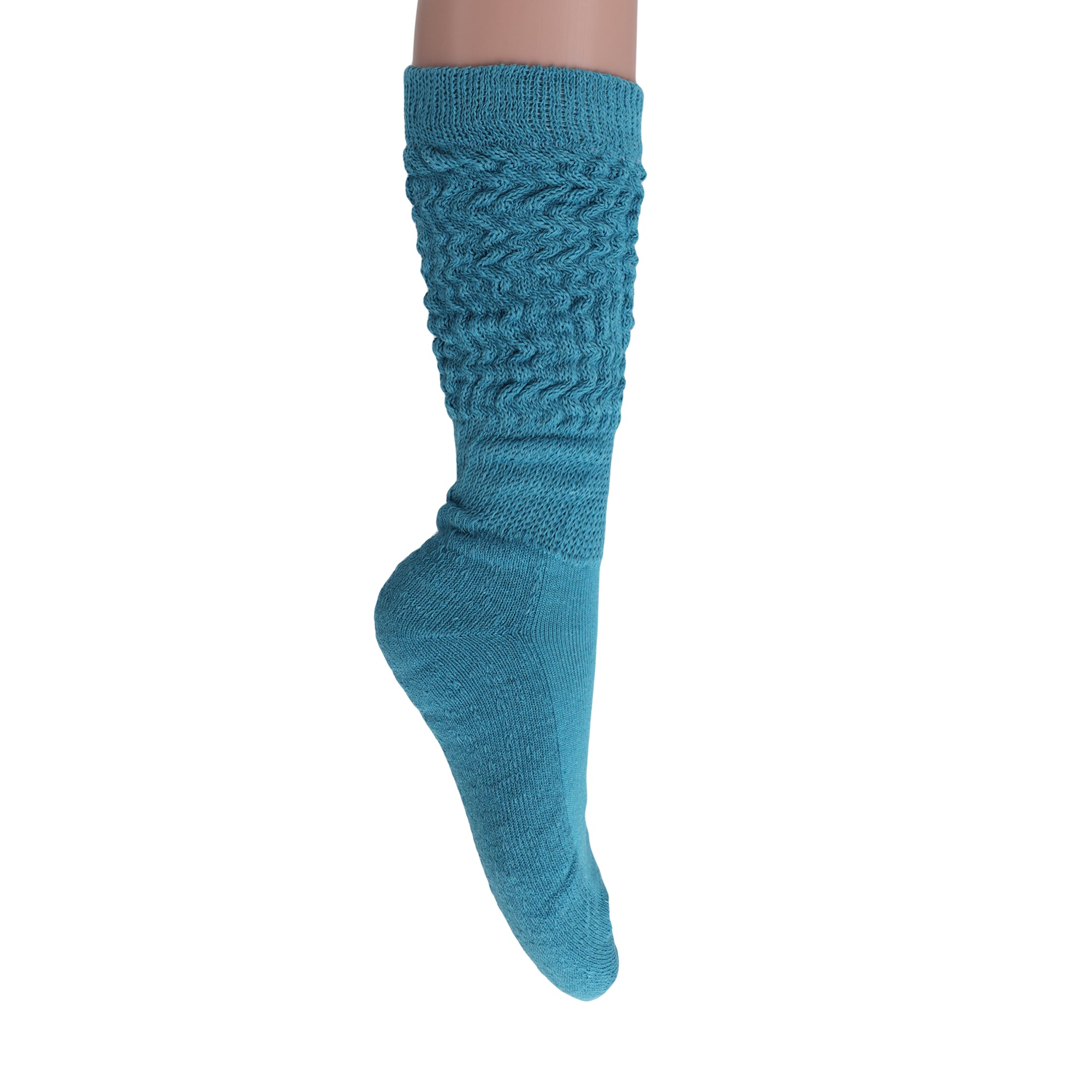 Capri Blue Slouch Socks
