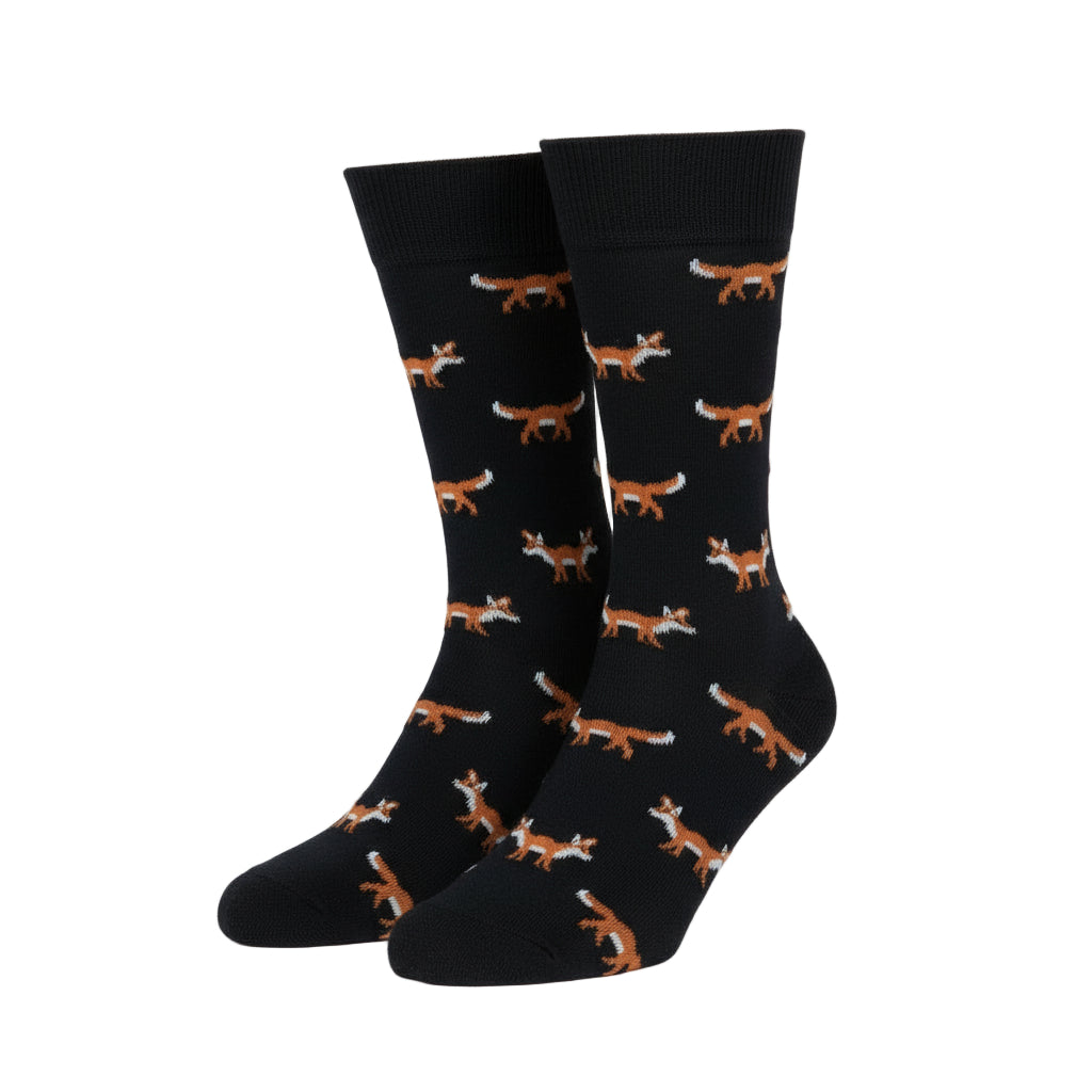 Fox Design Casual Crew Socks