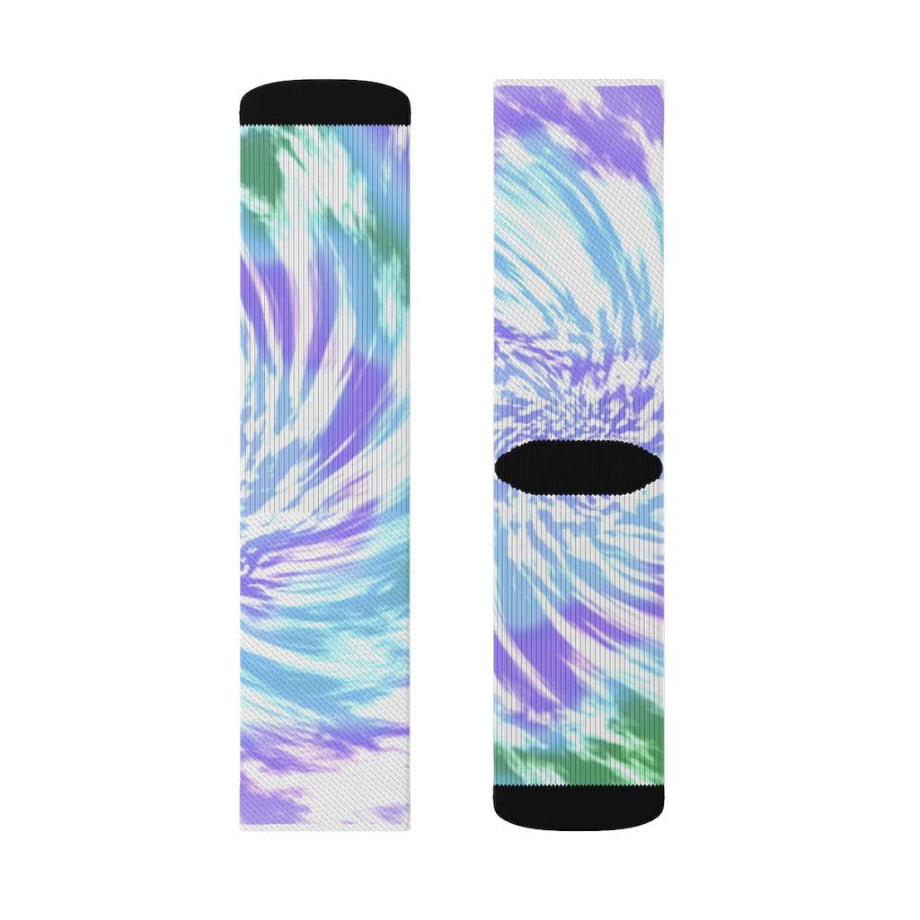 Purple Tie Dye Socks