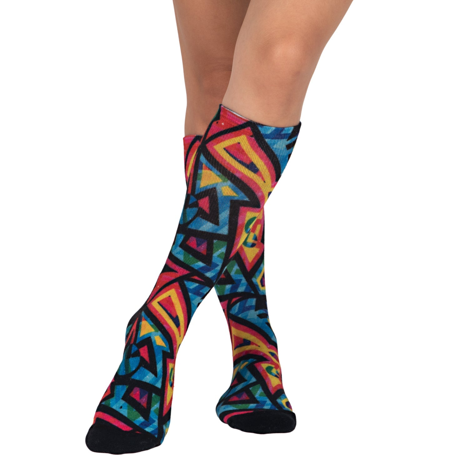 Unisex Get Funky Pattern Knee High Socks