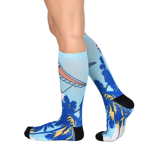 Unisex Gliding Paradise Knee High Socks