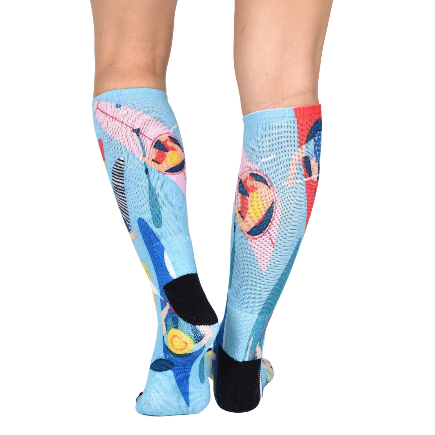 Men & Women's CoolMax Knee-High Socks, Nature Inspired Collection for