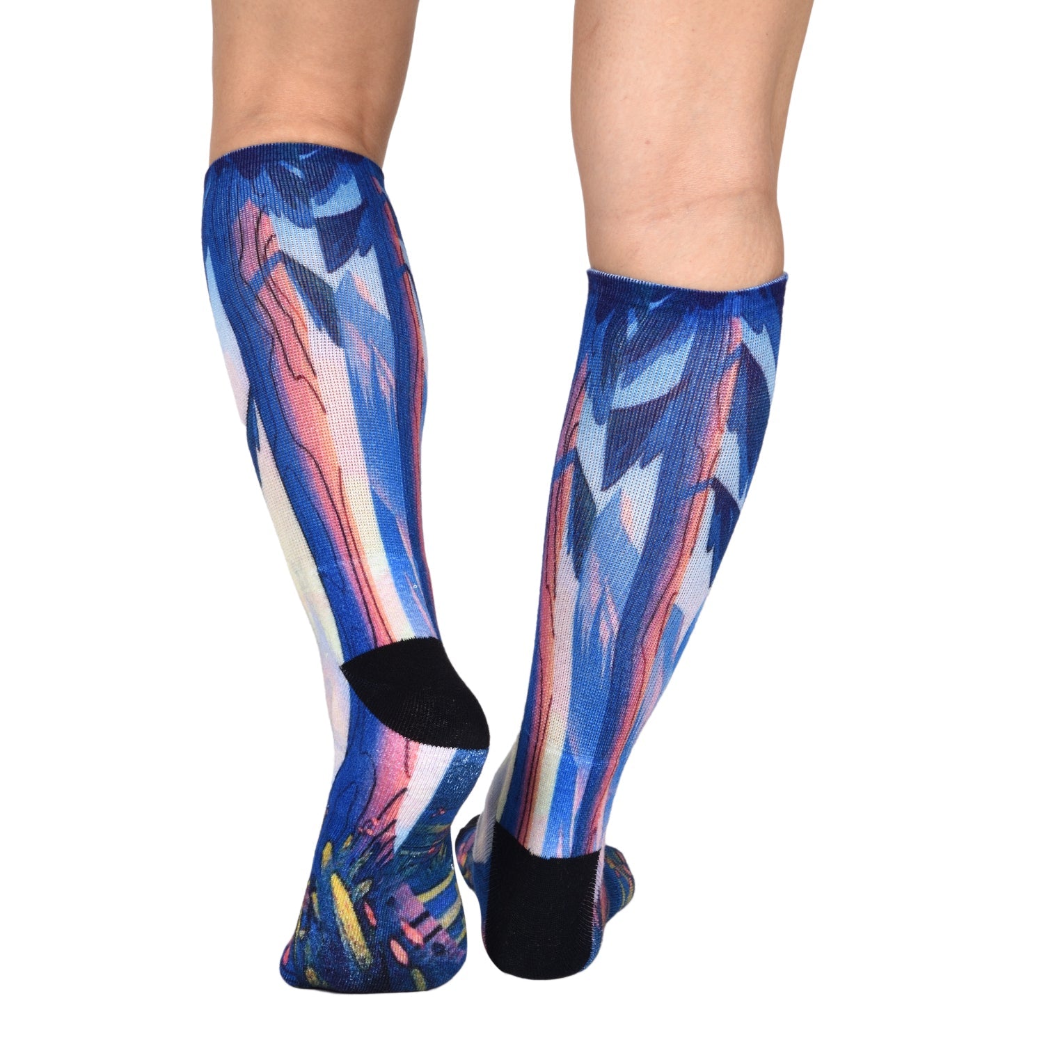 Morning Hike Pattern Knee High Socks