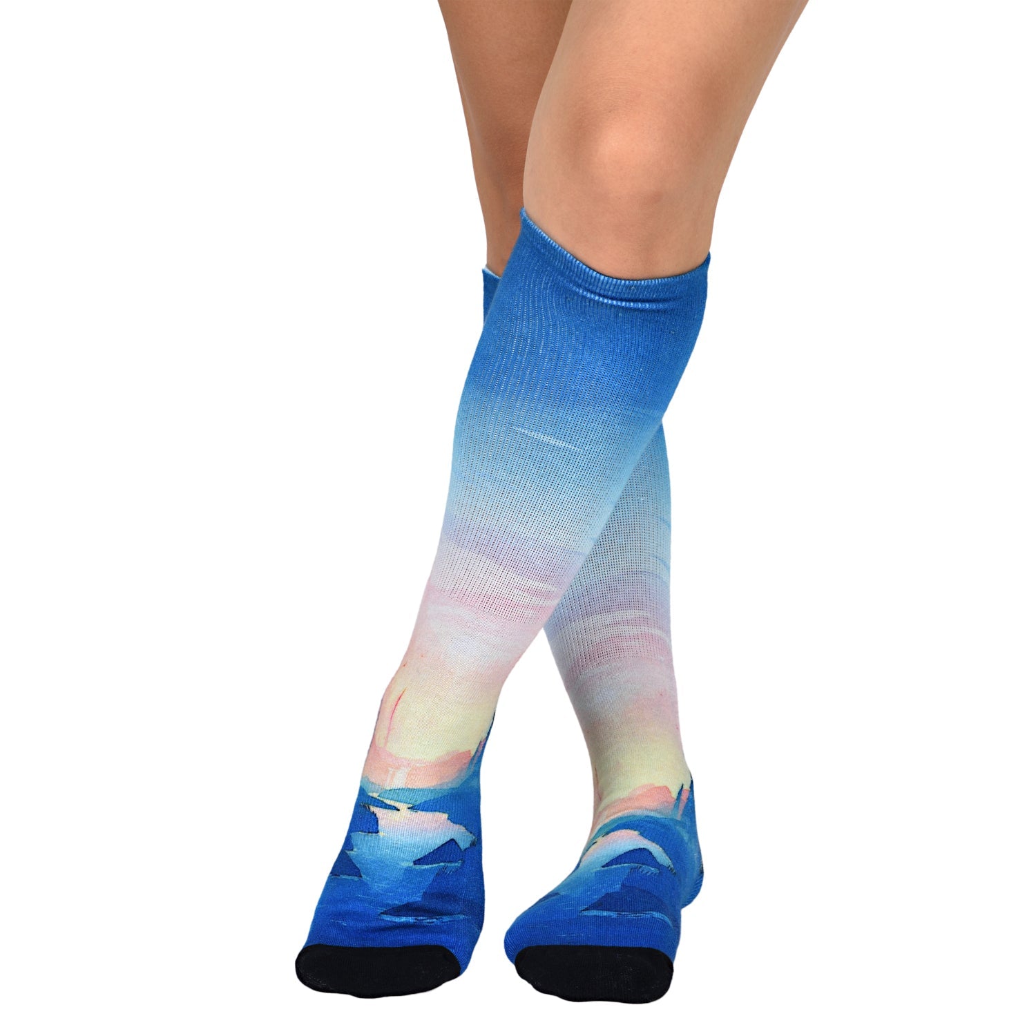 Men & Women's CoolMax Knee-High Socks, Nature Inspired Collection for