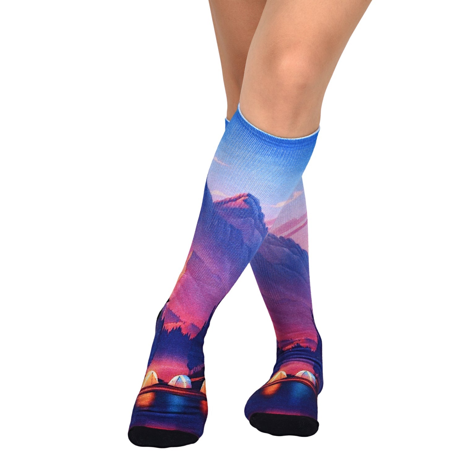 Men & Women's CoolMax Knee-High Socks, Nature Inspired Collection for