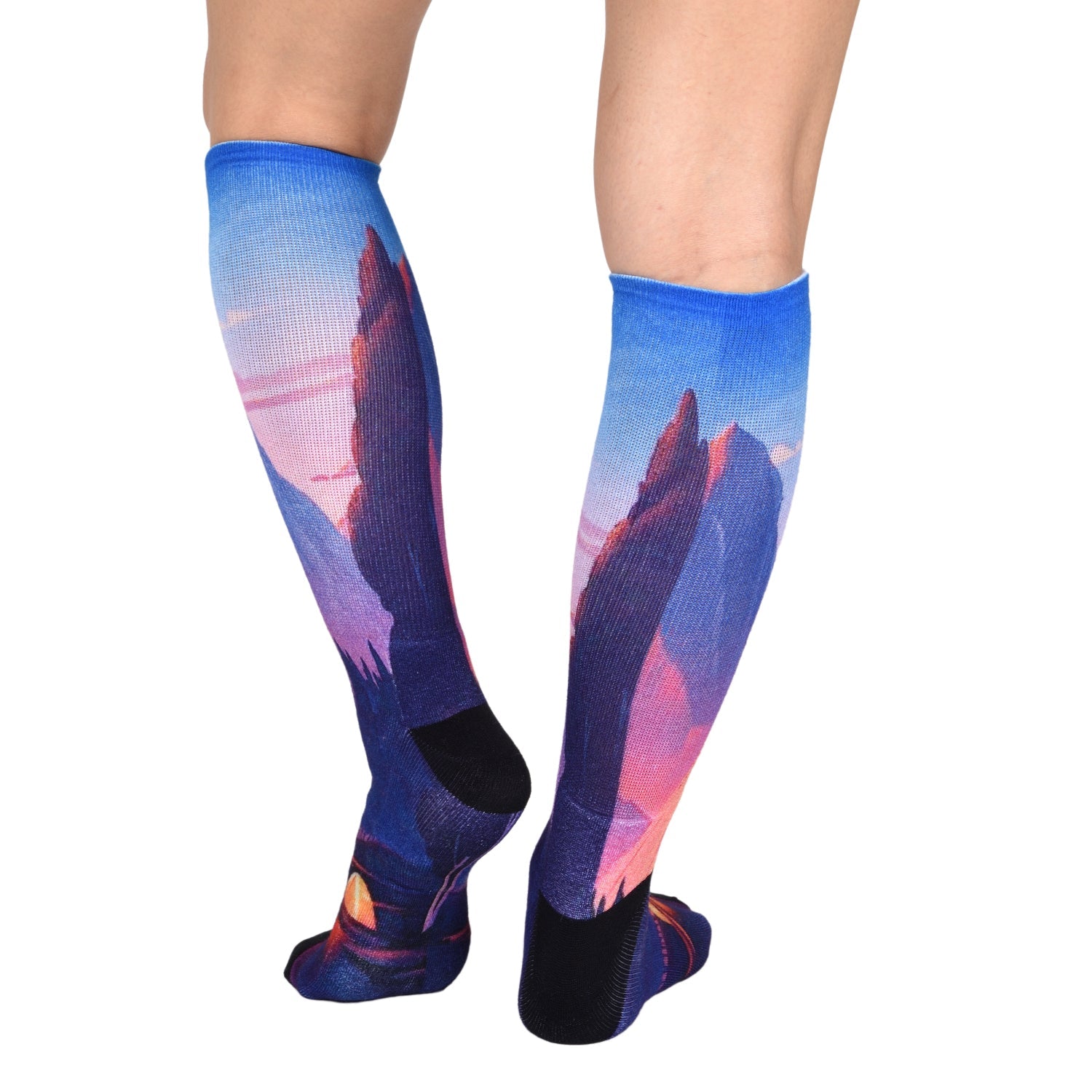 Men & Women's CoolMax Knee-High Socks, Nature Inspired Collection for