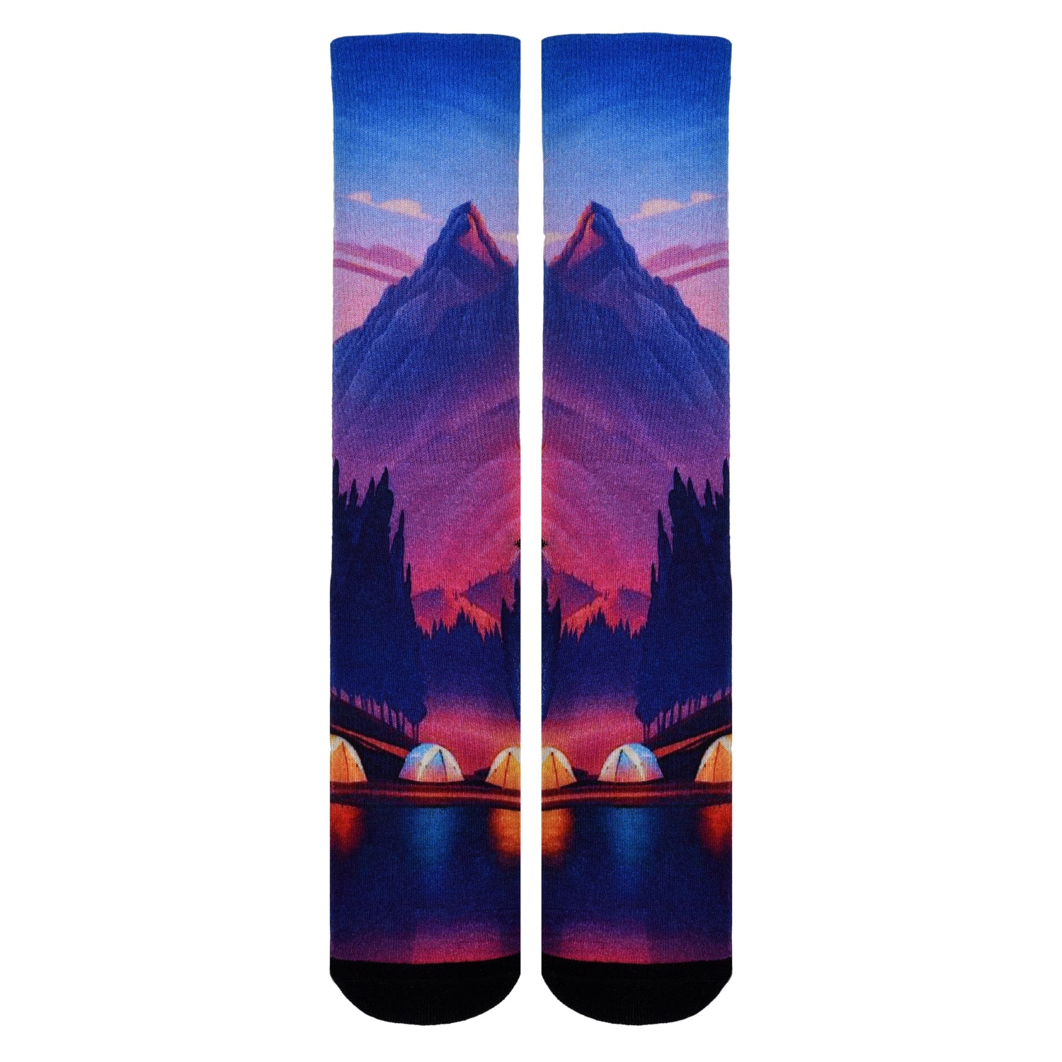 Men & Women's CoolMax Knee-High Socks, Nature Inspired Collection for
